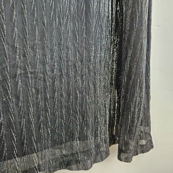 LULUS Maxi Dress Womens XS Black Silver Sexy Stretchy Comfortable Formal Party - Picture 16 of 16